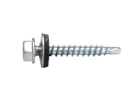 Holzsuruburi autoforante cap hexagonal si garnitura ZN