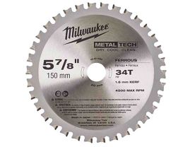 Panza circulara placata 150 x 1.6 x 20 mm 34Z pentru metal 4932501140 Milwaukee