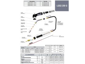 Piese componente pentru pistolet MIG-MAG LGS2-250G
