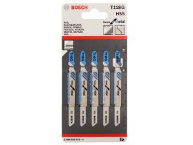 Set lame ferastrau pendular pentru metal 92MM 5buc T118B Bosch