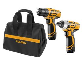 Set masina gaurit + bormasina impact Li-Ion 12V cu geanta 79028