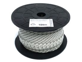 Snur demaror impletit 2.5 mm Nylon Alb-Verde 100 ml 025NYDIM0040K1