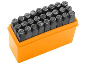 Trusa poansoane litere 6 mm 25104