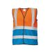 Vesta avertizoare orange / albastru marime M