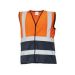 Vesta avertizoare orange / bleumarin marime M