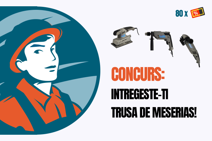 CONCURS: 1 Mai muncitoresc cu premii in scule, echipamente si cupoane