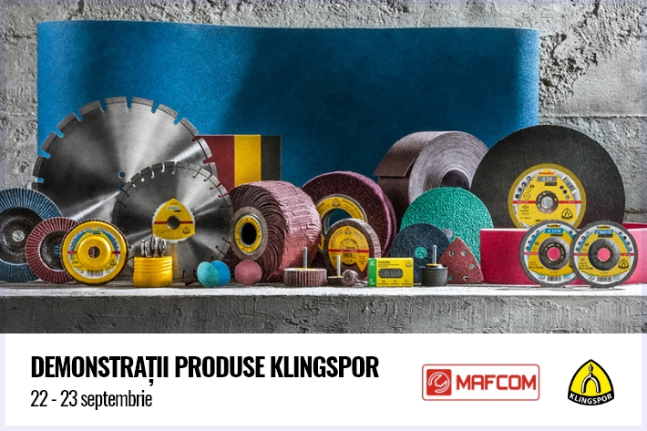 Eveniment Mafcom și Klingspor 22-23 septembrie 2021