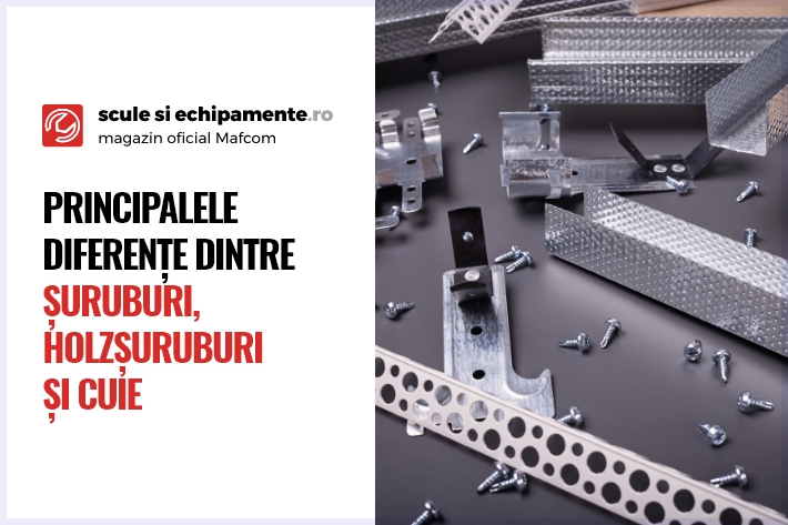 Principalele diferențe dintre șuruburi,holzsuruburi și cuie